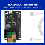 60G Millimeter Wave Fall Detection Radar Module Testboard Kits HLK-LD6002C Non-contact Intelligent Monitoring with 2T2R